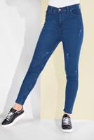 Vêtements hijab BLEU MARINE PANTALON EN JEAN À HAUTE-TAILLE 2204 