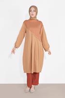 Vêtements hijab BRUN PANTALON À TAILLE-ÉLASTIQUE 2775