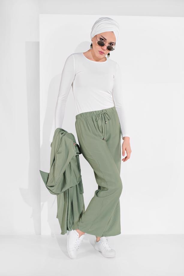 Vêtements hijab  ELASTIC-WAIST PANTS 2775  - TRENDTESETTÜR
