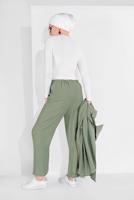Vêtements hijab VERT PANTALON À TAILLE-ÉLASTIQUE 2775