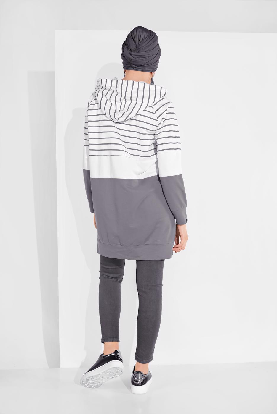 Hijab clothing GREY DENIM PANTS 3003