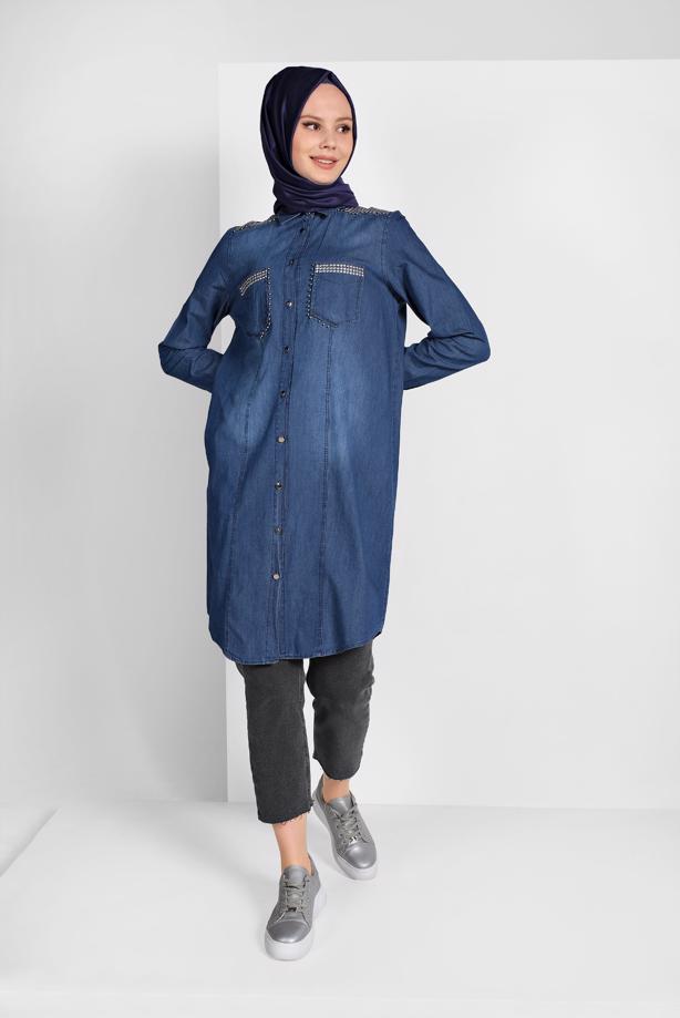 Tesettür giyim  DENİM PANTOLON 4008 - TRENDTESETTÜR