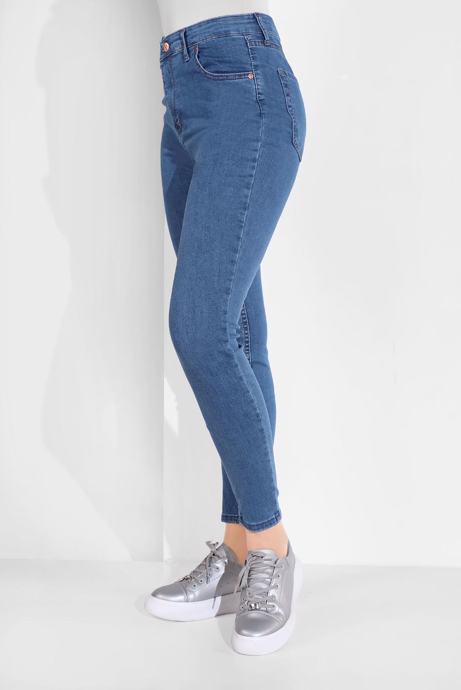Vêtements hijab BLEU MARINE JEAN À HAUTE-TAILLE 5204 