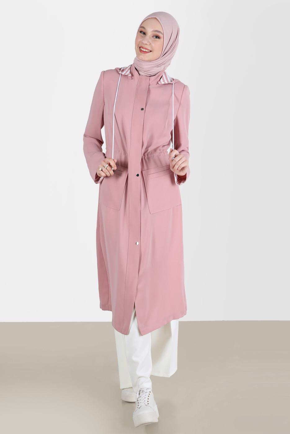 Tesettür giyim KREM ALVİNA GENİŞ PAÇA PANTOLON 70072 