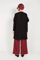 Tesettür giyim KIRMIZI ALVİNA GENİŞ PAÇA PANTOLON 70072 