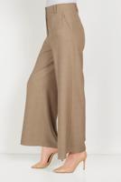 Tesettür giyim KAHVE ALVİNA GENİŞ PAÇA PANTOLON 70072 