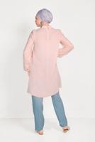 Tesettür giyim MAVİ ALVİNA DÜĞMELİ FERMUARLI PANTOLON 70079 