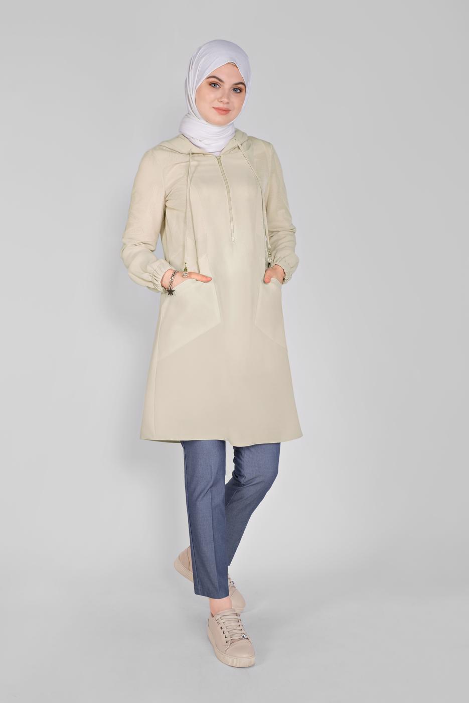 Tesettür giyim LACİVERT ALVİNA DAR PAÇA PANTOLON 70090 