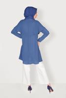 Tesettür giyim KREM ALVİNA YÜKSEK BEL PANTOLON 70095 