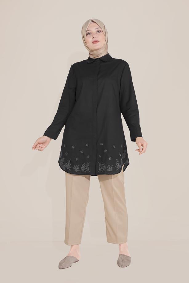 Vêtements hijab BEIGE ALVİNA PANTALON COUPE CAROTTE TAILLE MOYENNE 70098 - TRENDTESETTÜR