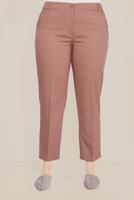 Hijab clothing BROWN ALVİNA MID-WAIST CARROT CUT TROUSERS 70098