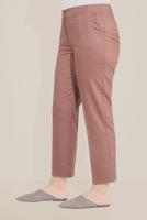 Tesettür giyim KAHVE ALVİNA ARA BEL HAVUÇ PANTOLON 70098 