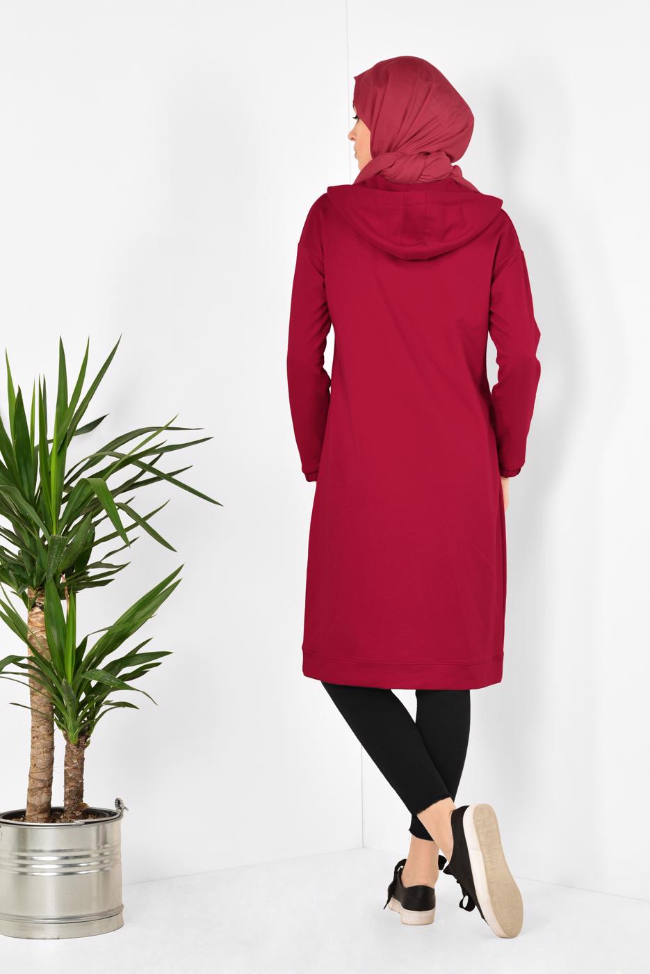 Tesettür giyim SİYAH  ALVİNA DAR PAÇA DENİM PANTOLON 7513 