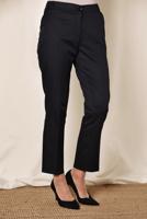 Tesettür giyim SİYAH ALVİNA YÜKSEK BEL KLASİK PANTOLON 7533