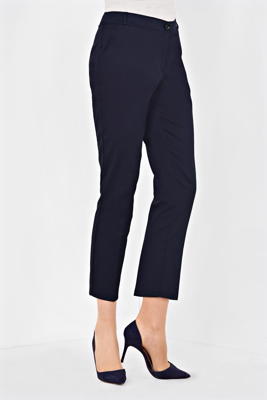 Tesettür giyim LACİVERT ALVİNA YÜKSEK BEL KLASİK PANTOLON 7533