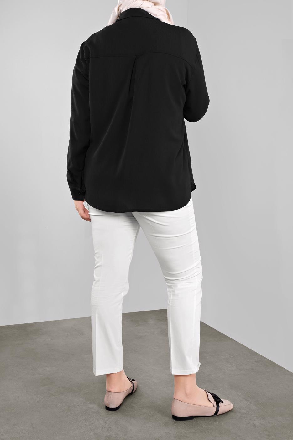 Hijab clothing CREAM ALVINA MID-RISE SLACKS 7537