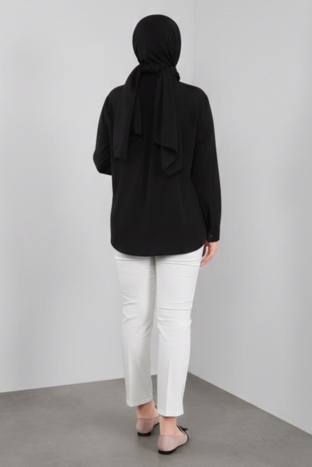 Hijab clothing CREAM ALVINA MID-RISE PANTS 7537 - TRENDTESETTÜR