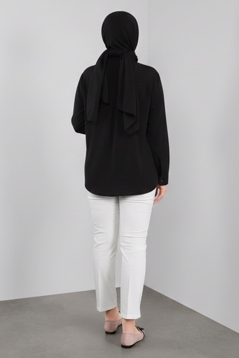 Hijab clothing CREAM ALVINA MID-RISE PANTS 7537