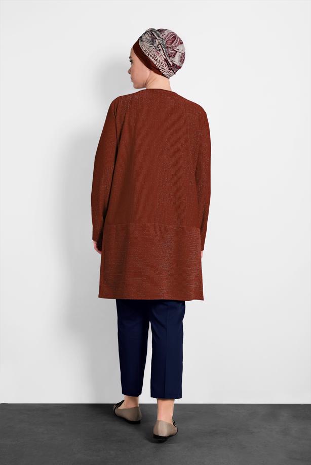 Vêtements hijab BLEU MARINE ALVINA PANTALON EN COUTIL À TAILLE MI-HAUTE 7537  - TRENDTESETTÜR