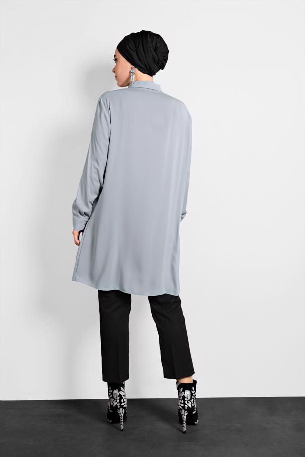 Vêtements hijab NOIR ALVINA PANTALON EN COUTIL À MI-TAILLE 7540 - TRENDTESETTÜR