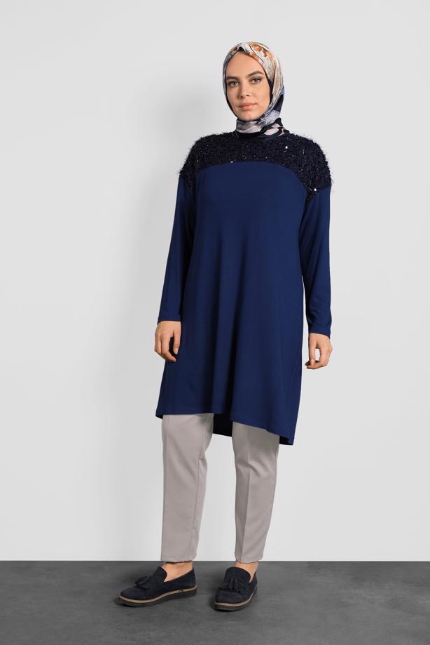 Vêtements hijab BEIGE ALVINA PANTALON EN COUTIL À MI-TAILLE 7540 - TRENDTESETTÜR