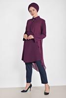 Vêtements hijab BLEU MARINE ALVINA PANTALON EN COUTIL À MI-TAILLE 7540