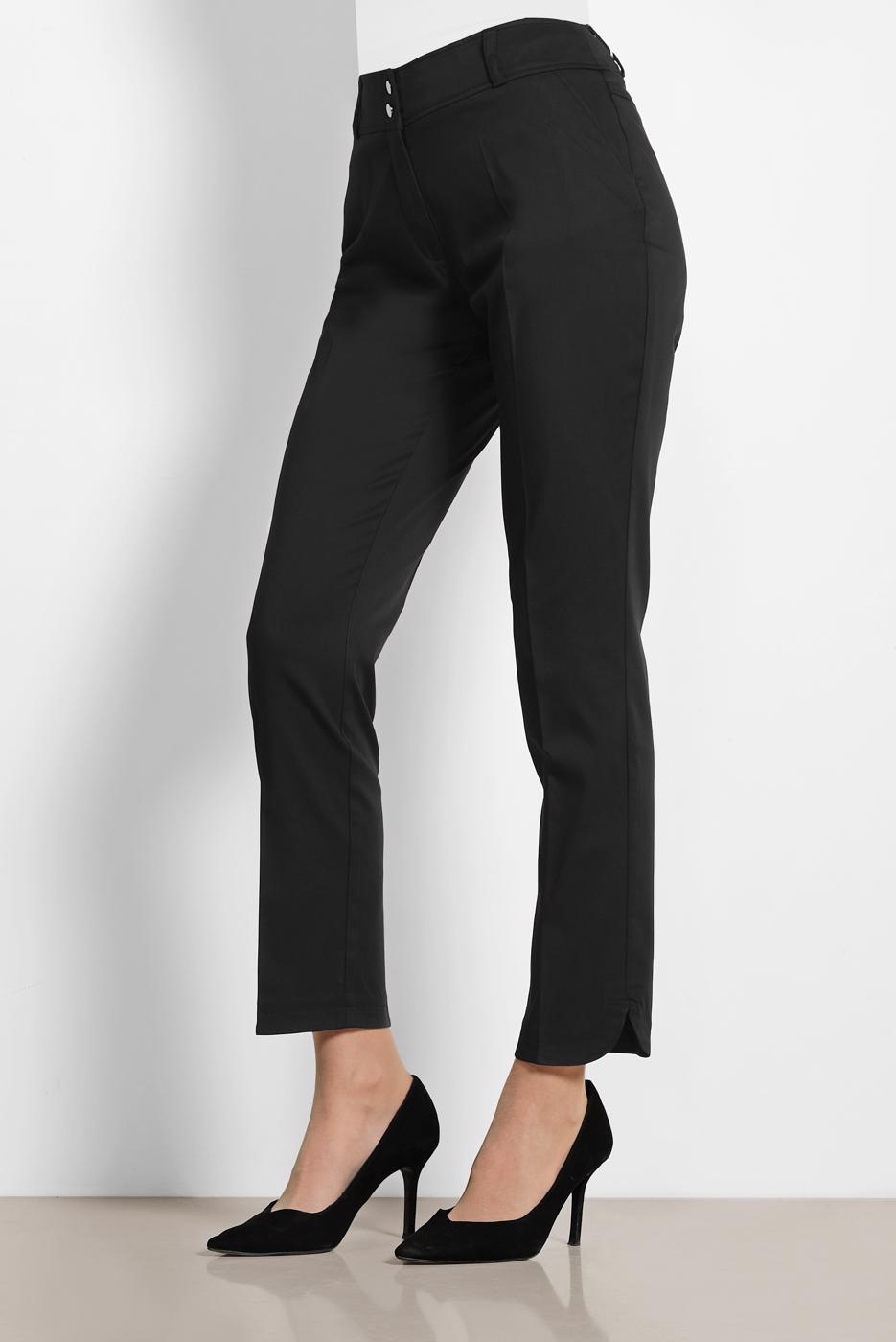 Tesettür giyim SİYAH ALVİNA YÜKSEK BEL PANTOLON 7555