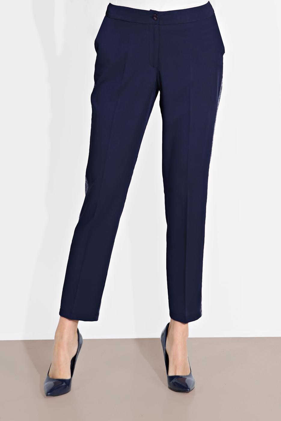 Tesettür giyim LACİVERT ALVİNA PUL PAYET ŞERİT  DETAYLI PANTOLON 7565