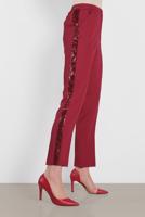 Tesettür giyim KIRMIZI ALVİNA PUL PAYET ŞERİT  DETAYLI PANTOLON 7565
