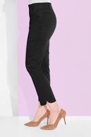 Tesettür giyim SİYAH ALVİNA BİLEK KISMI YIRTMAÇLI PANTOLON 7575