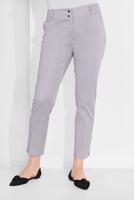 Tesettür giyim GRİ ALVİNA BİLEK KISMI YIRTMAÇLI PANTOLON 7575