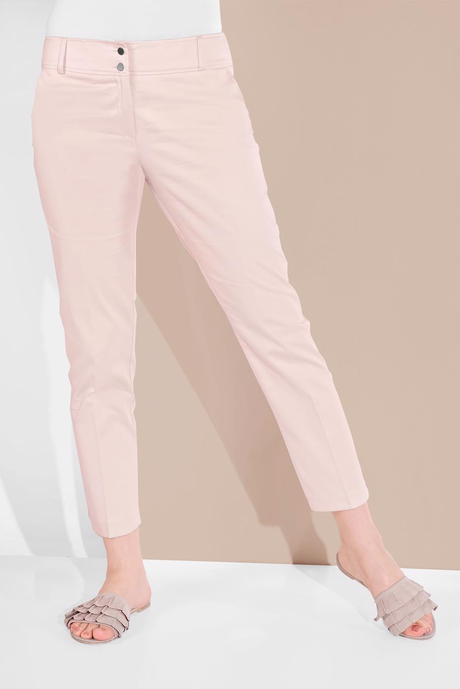 Tesettür giyim BEJ ALVİNA BİLEK KISMI YIRTMAÇLI PANTOLON 7575