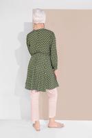 Tesettür giyim BEJ ALVİNA BİLEK KISMI YIRTMAÇLI PANTOLON 7575