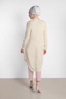 Tesettür giyim PUDRA ALVİNA BİLEK KISMI YIRTMAÇLI PANTOLON 7575