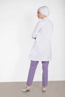 Tesettür giyim MOR ALVİNA BİLEK KISMI YIRTMAÇLI PANTOLON 7575