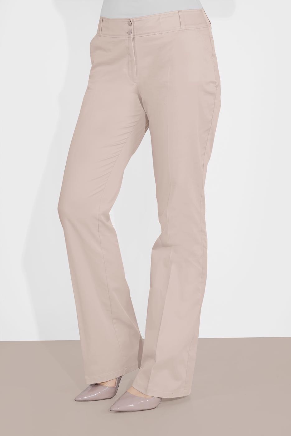 Tesettür giyim BEJ ALVİNA BOL PAÇA PAMUKLU PANTOLON 7576