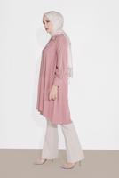 Tesettür giyim BEJ ALVİNA BOL PAÇA PAMUKLU PANTOLON 7576