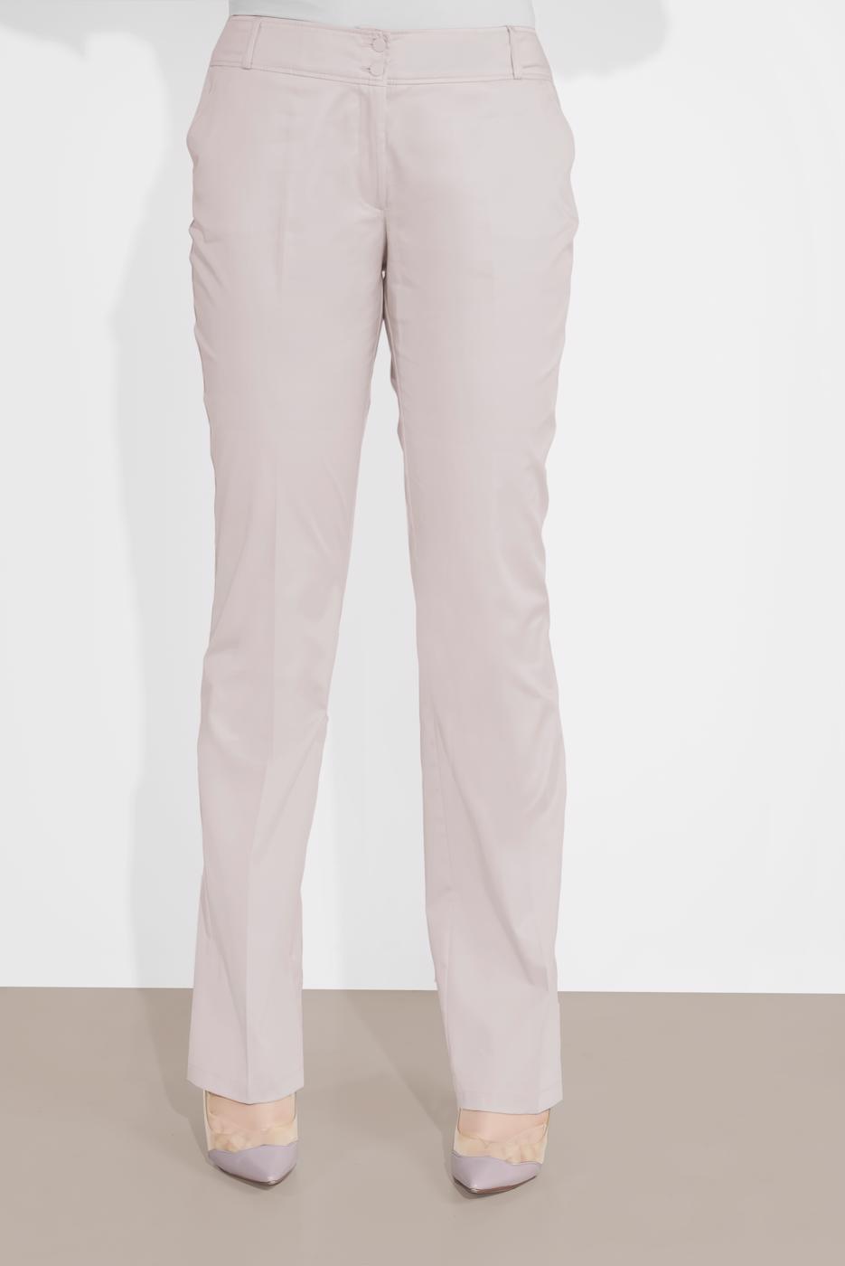 Tesettür giyim BEJ ALVİNA BOL PAÇA PAMUKLU PANTOLON 7576