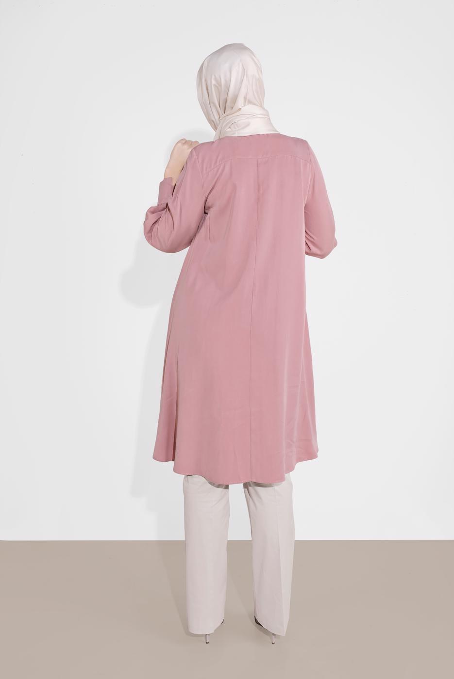 Tesettür giyim BEJ ALVİNA BOL PAÇA PAMUKLU PANTOLON 7576