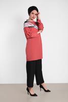 Tesettür giyim SİYAH ALVİNA ARA BEL BOL PAÇA PANTOLON 7581