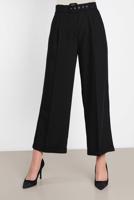 Tesettür giyim SİYAH ALVİNA ARA BEL BOL PAÇA PANTOLON 7581