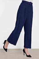 Tesettür giyim LACİVERT ALVİNA ARA BEL BOL PAÇA PANTOLON 7581