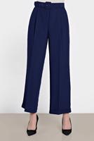 Tesettür giyim LACİVERT ALVİNA ARA BEL BOL PAÇA PANTOLON 7581