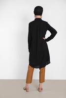 Tesettür giyim TURUNCU ALVİNA PİLELİ DÜĞMELİ PANTOLON 7586