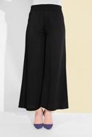 Tesettür giyim SİYAH GENİŞ PAÇA PANTOLON 7735