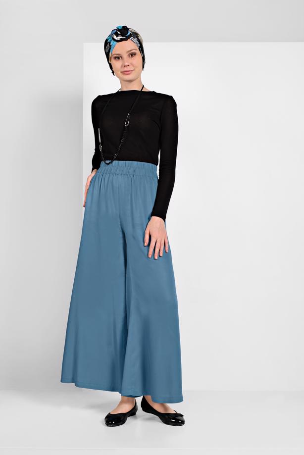 Tesettür giyim GENİŞ PAÇA PANTOLON 7735 - TRENDTESETTÜR
