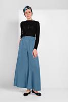 Tesettür giyim MAVİ GENİŞ PAÇA PANTOLON 7735