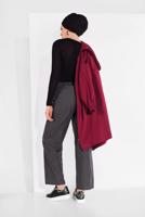 Tesettür giyim SİYAH BELİ LASTİKLİ CEPLİ DENİM PANTOLON 8101