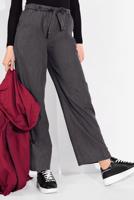 Tesettür giyim SİYAH BELİ LASTİKLİ CEPLİ DENİM PANTOLON 8101