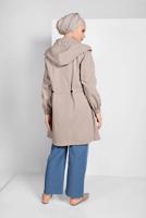 Vêtements hijab BLEU PANTALON EN JEAN TAILLE NOUÉE 8101 